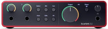 Load image into Gallery viewer, Focusrite Scarlett 2I2 4th Gen 2x2 USB Audio Interface With Single Microphone Preamp