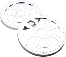 Load image into Gallery viewer, Diamond Audio HXM8FWW 8" Flush Mount Speaker Grills, Pair (White), Steel With Powder Coating