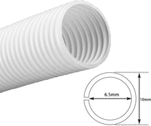 Load image into Gallery viewer, MR DJ DSLT14WH 100' 1/4" 6.35mm White Split Wire Loom Conduit Tubing Sleeve Tube