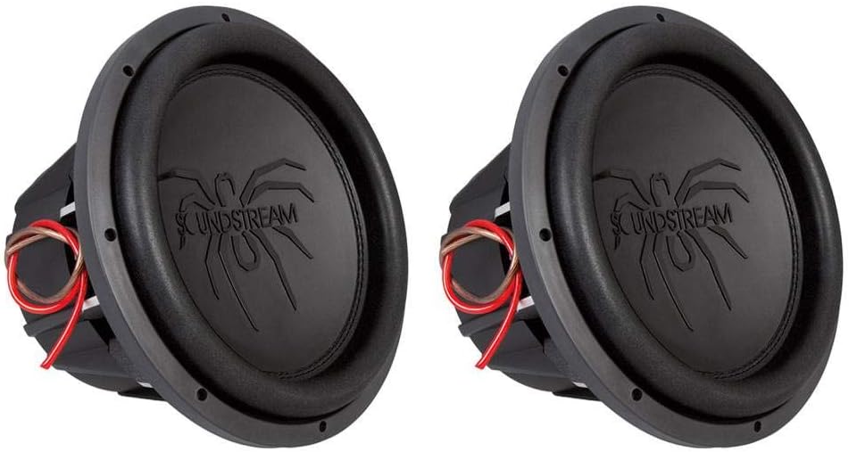 2 Soundstream T5.102 Tarantula T5 1,800 Watt 10" Dual 2-Ohm Subwoofer