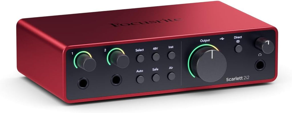 Focusrite Scarlett 2I2 4th Gen 2x2 USB Audio Interface Microphone Preamp