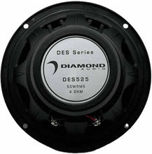 Load image into Gallery viewer, 2 Diamond Audio DES525 DES Series 5.25" 2-Way Coaxial Speakers