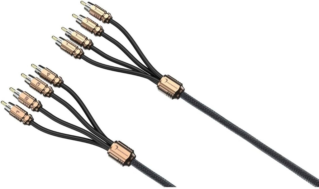 Diamond Audio HX43 3Ft Four Channel RCA Cable