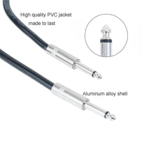 Load image into Gallery viewer, Razzi Pro RZ SKJ-603 Speaker Cable Wire 1/4" TS to Same 3 feet