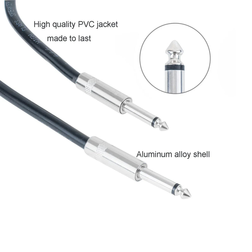 American Terminal ATSKJ-603 Speaker Cable Wire 1/4 in inch TS to Same 3 feet