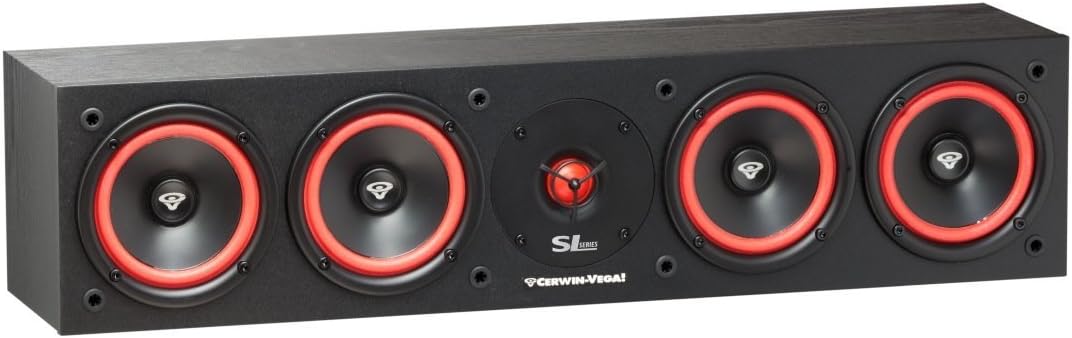 Cerwin Vega SL-45C Quad 5 1/4" Center Channel Speaker 150 Watt Home Theater