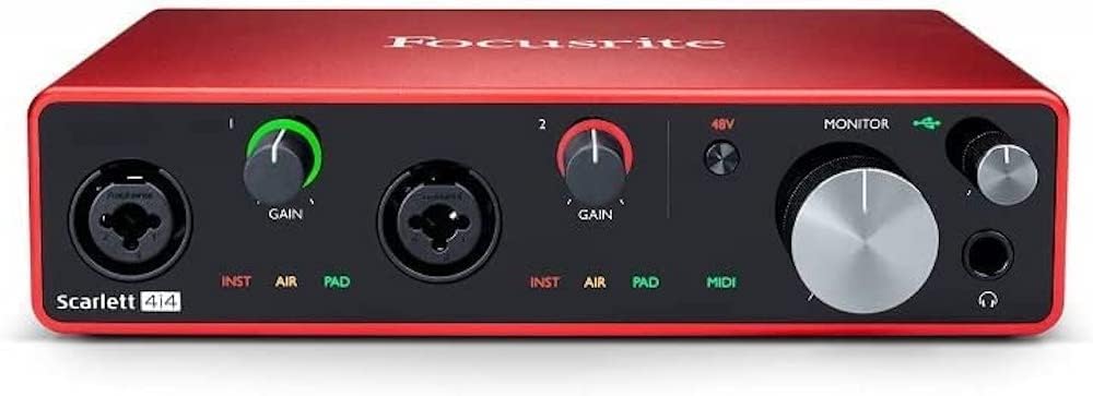 Focusrite Scarlett 2i2 Studio 4th Gen USB Audio Interface Bundle