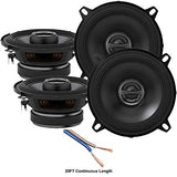2 Pair Alpine S-S50 Car Audio Type S Series 5 1/4