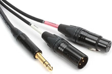 Load image into Gallery viewer, Mogami GOLD INSERT XLR-02 Gold Insert XLR Cable - 1/4-inch TRS Male to XLR Male/Female - 2 foot
