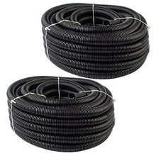 Load image into Gallery viewer, Absolute 2 PCS of 50 FT 1/2" 13mm Split Wire Loom Conduit Polyethylene Tubing Black Color Sleeve Tube