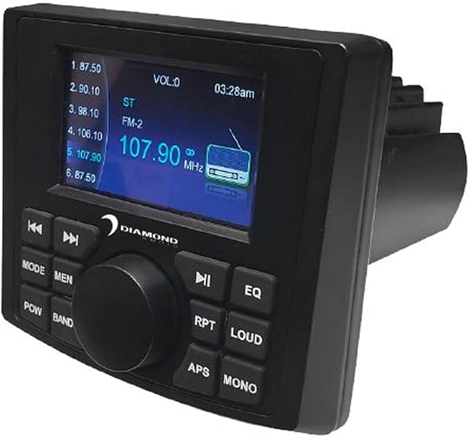 Diamond Audio DMR3 Motorsport Marine All-Weather Audio Player Receiver