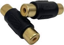 Load image into Gallery viewer, American terminal ATFF-100B-10 Gold RCA Female-to-Female Coupler Adapter 10 Pack