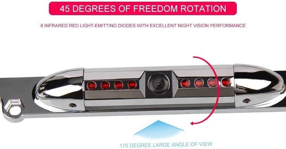 Absolute USA CAM106 HD Night Vision Backup Camera - 170° Wide Angle Waterproof License Plate Rear View for Alpine X009-GM2, ILX-107, ILX-207, ILX-F409 & ILX-W650