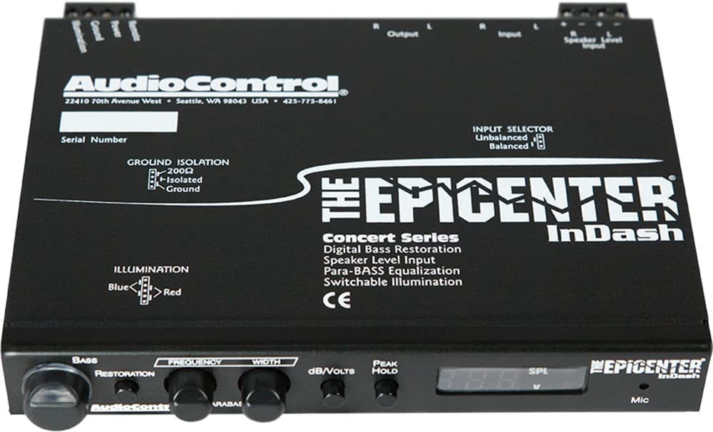 Audio Control The Epicenter InDash In-Dash Bass Maximizer and Restoration Processor