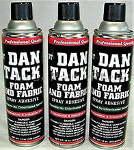 Load image into Gallery viewer, 3 Dan Tack Professional Quality Foam &amp; Fabric Spray Glue Adhesive Big Can 12 oz