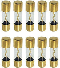 Load image into Gallery viewer, 10 MK Audio 200 Amp Inline Glass AGU Fuses Gold Plated Inline Glass