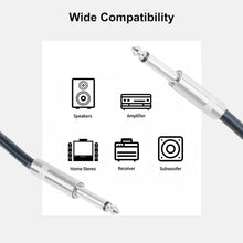 Load image into Gallery viewer, MK Audio MKQQM12 1/4" to 1/4" 12 FT. Wire PA DJ Pro Audio Speaker Cable