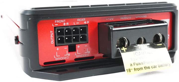 Cerwin Vega VCU84 Compact/Micro 4 Channel Car Amplifier Class D+ 4G Amp Kit