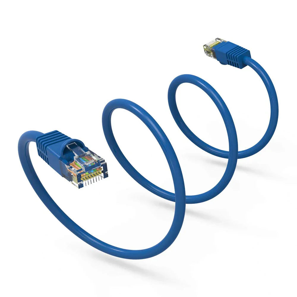 10 American Terminal EPC3BL 3' Cat6a Ethernet network patch cable RJ45 23AWG 600M solid copper wire 3'