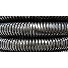 Load image into Gallery viewer, American Terminal 1.5" x 100' Flexible Polyethylene Split Tubing - Black Corrugated Wire Loom