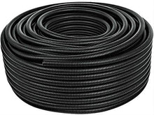 Load image into Gallery viewer, 40 Ft 1" Split Wire Loom Conduit Polyethylene Tubing Black Color Sleeve Tube RV