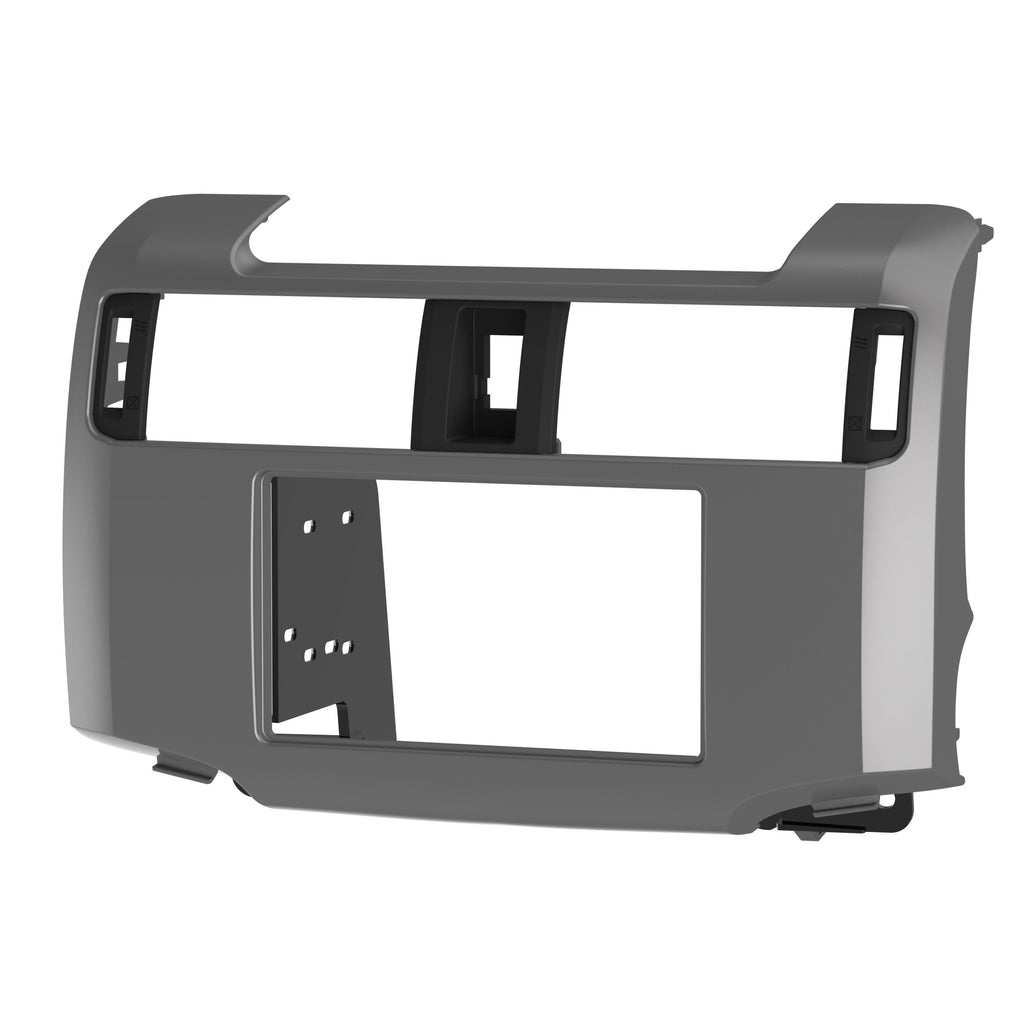 Metra 99-8271S Single/Double-DIN Car Stereo Silver Dash Kit - Compatible Fits for Toyota 4 Runner 2010-Up