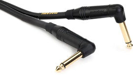 Mogami GOLD INSTRUMENT-02-RR Right Angle to Right Angle Pedal Cable - 2 foot