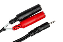 Load image into Gallery viewer, Hosa YMP-137 Stereo Breakout Cable, 3.5 mm TRS to Dual 1/4 in TSF