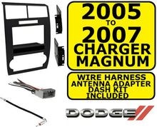 Load image into Gallery viewer, 05-07 Dodge Charger Single-DIN/Double-DIN Installation Kit Matte Black