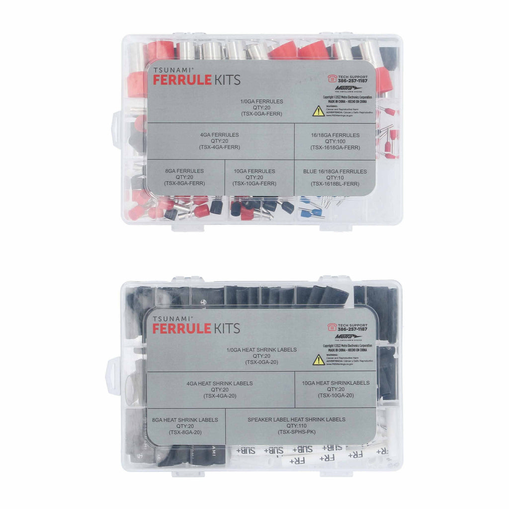Tsunami TSX-CLEAN-KT Clean Wire Installation Heat Shrink Label and Ferrule Kit