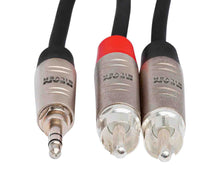 Load image into Gallery viewer, Hosa HMR-006Y, REAN 3.5mm TRS to Dual RCA Pro Stereo Breakout Cable - 6 Feet