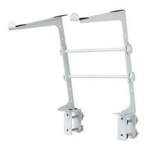 Load image into Gallery viewer, MR DJ LTS109WH Laptop Computer Stand White Mobile Disc Jockey PC Table Rack Mount Clamp Bracket