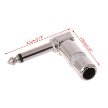 Load image into Gallery viewer, MR DJ QAM4 4-Piece 1/4" Right-Angle Stereo Male Audio Plug Connectors