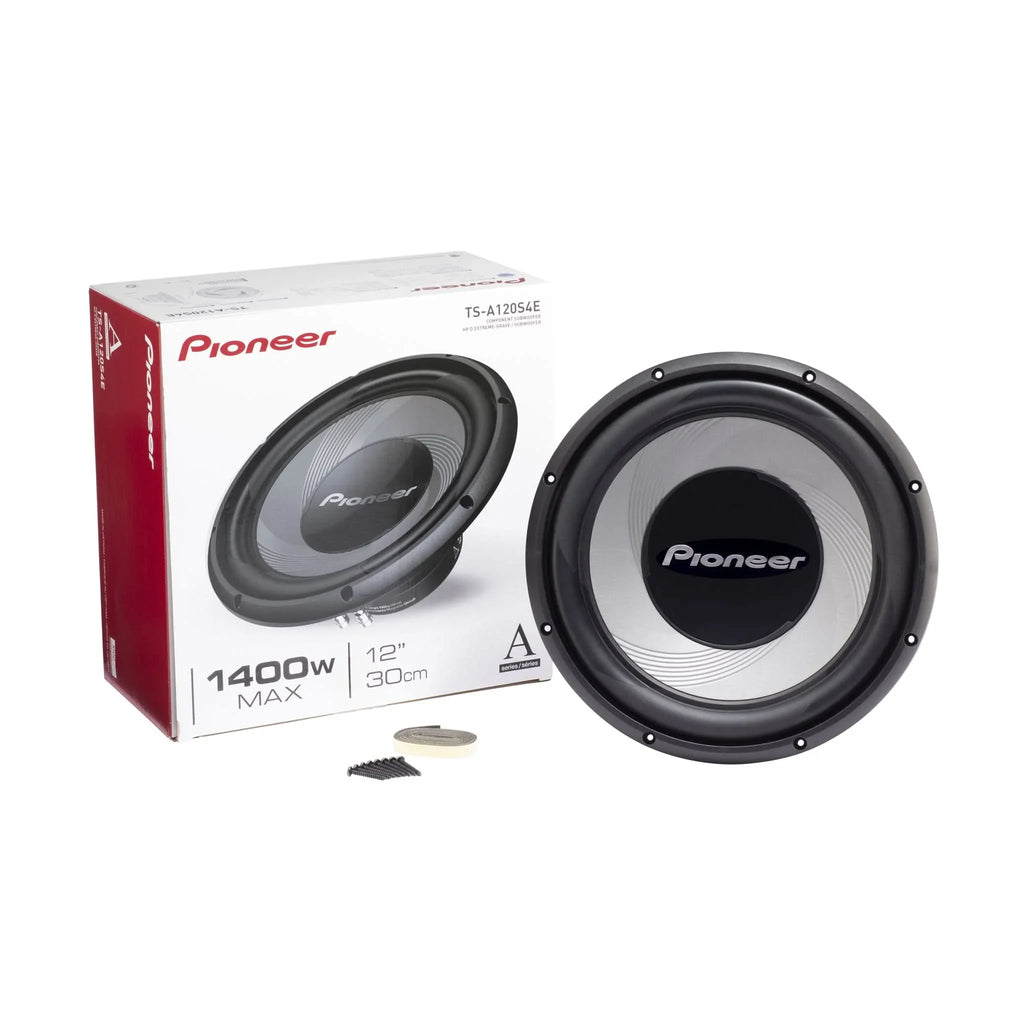 Pioneer TS-A120S4E 1400W Peak (400W RMS) 12" A-series 4-Ohms Car Subwoofer