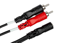 Load image into Gallery viewer, Hosa YMR-197 Stereo Breakout Cable, 3.5 mm TRSF to Dual RCA