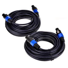 Load image into Gallery viewer, 2 MR DJ 100 Feet PRO PA DJ Speakon Male to Speakon Male Speaker Cable