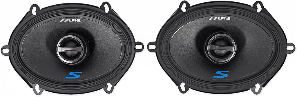 Alpine S-S57 5x7" or 6x8" 460W Type-S 2-Way Coaxial Car Speakers