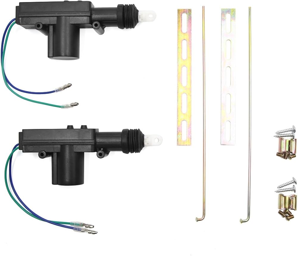 2 PACK POWER DOOR LOCK KIT UNIVERSAL CAR ACTUATORS 12-VOLT MOTOR