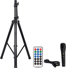 Load image into Gallery viewer, 2 MR DJ PBX4200PKG 15" 2-Way PA DJ 3000W Active Powered Bluetooth Karaoke Speaker LED Lighting + Speaker Stand