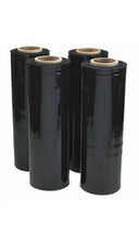 Load image into Gallery viewer, HQ 18" x 1500' 80 Ga 4 Rolls Pallet Wrap Stretch Film Shrink Wrap 1500SQFT Black