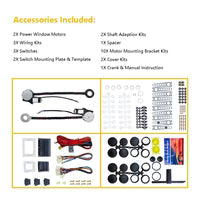 Load image into Gallery viewer, Absolute HW600 Universal Electric Power 2 Window Conversion Kit