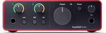 Load image into Gallery viewer, Focusrite Scarlett Solo USB Audio Interface Headphones + Pop Filter + XLR Cable