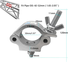 Load image into Gallery viewer, MR TRUSS TC4 Universal 2" Pro Aluminum Stage Lighting Clamp Mounting