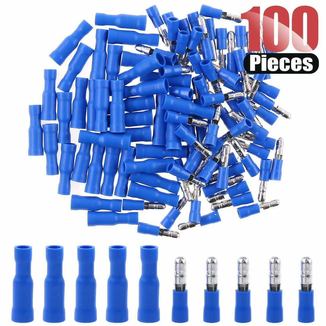 100pcs 16-14 Gauge Insulated Male/Female Bullet Quick Splice Wire Terminals Wire