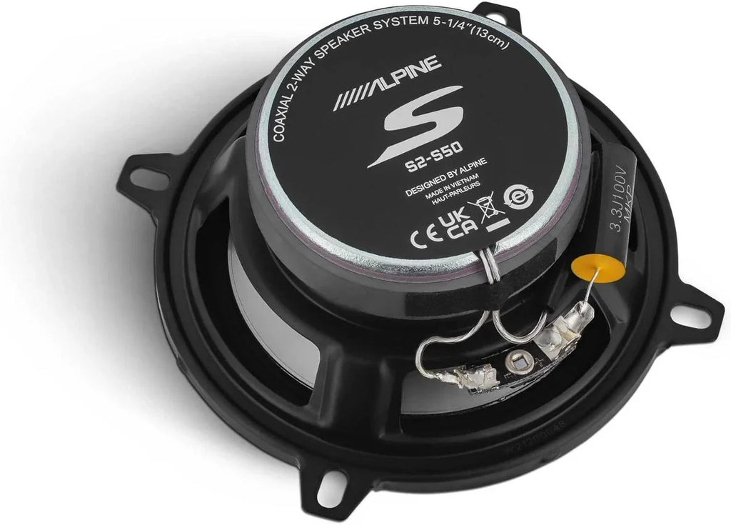 5.25" Alpine S Side Panel Speaker Replacement Kit For 88-96 Jeep Cherokee
