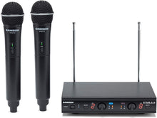 Load image into Gallery viewer, SAMSON Stage 212 Dual VHF Handheld Wireless Microphones for Church Sound Systems