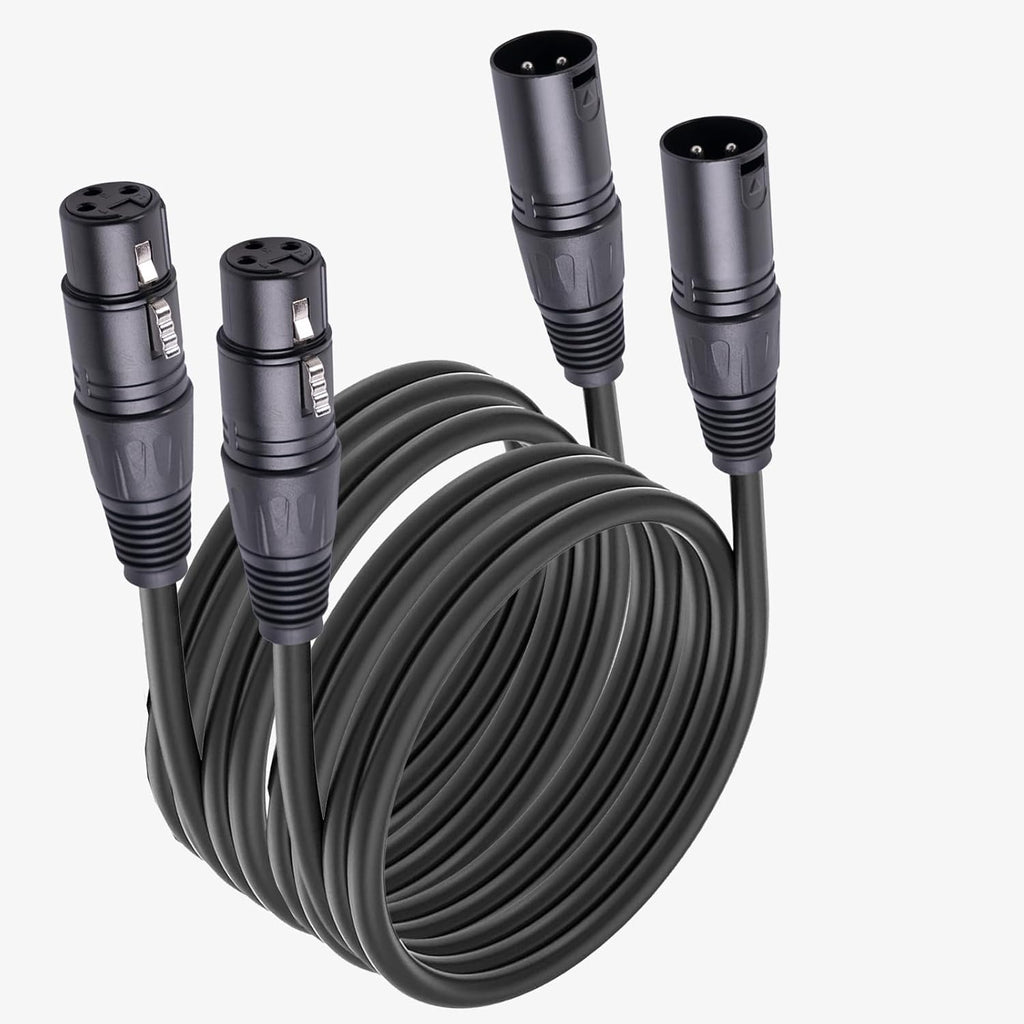 2 MR DJ CXMXF50 50' XLR Male to XLR Female Microphone Balanced Instrumental Dj XLR Interconnect Cable