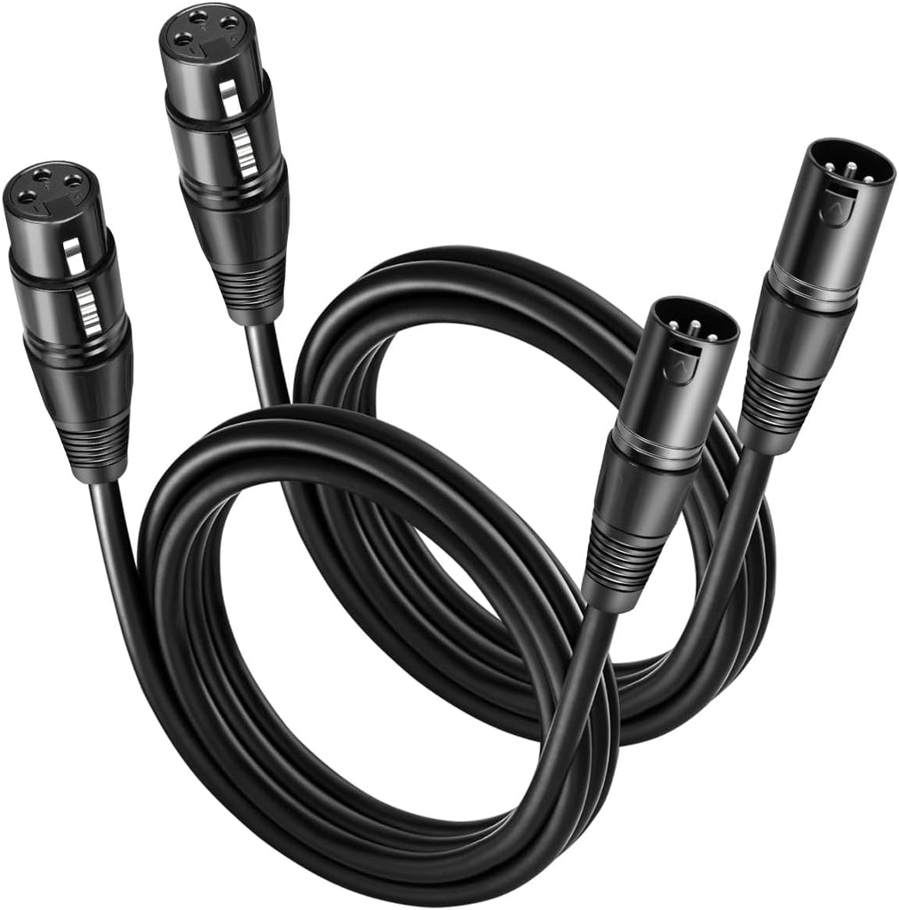 2 MR DJ CXMXF12 12' XLR Male to XLR Female Microphone Balanced Instrumental Dj XLR Interconnect Cable