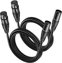 Load image into Gallery viewer, 2 MR DJ CXMXF12 12' XLR Male to XLR Female Microphone Balanced Instrumental Dj XLR Interconnect Cable