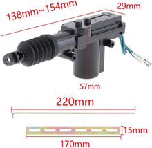 Load image into Gallery viewer, American Terminal ATDAL200 Universal 2 Wires 12V Car Auto Motor Heavy Duty Power Door Lock Actuator (2 Pack) Usable with Remote Control and Alarm System Easy to Install with the Installation